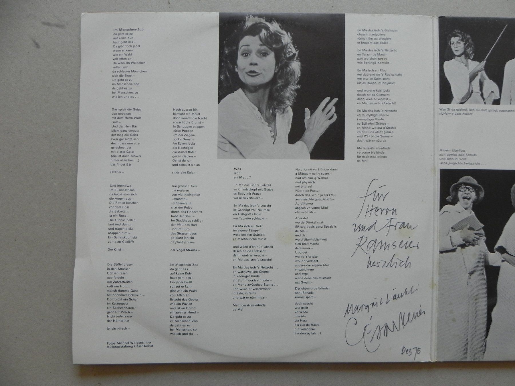 Dischi in vinile: Doppel LP M. Läubli  C. Keiser Autogramm – Usato da Siebnen venduto da krimsie 3