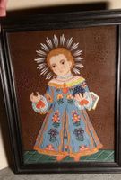 Heiligenbild, handgemalt, gerahmt, 34x26