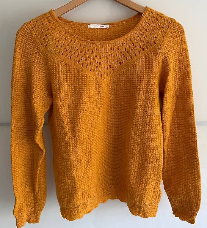 Maglioni & Felpe: Senfgelber Camaieu Pullover, Grösse S/36 – Usato da Ehrendingen venduto da ErikaKrisztina