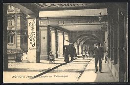 Zürich, Unter den Lauben am Rathausquai