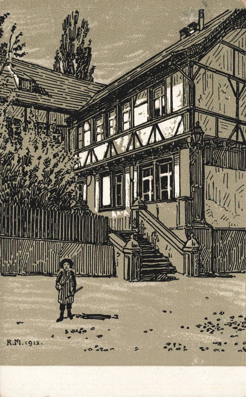 Ansichtskarten: Basel Töchterschule - Centenarfeier von 1913 – Gebraucht aus Luzern von Kartenansicht
