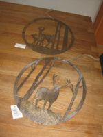 2 er Set Metall Aufhänger Waldleben Herbstmotive