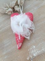 Geschenk Herz Valentinstag Vintage Spitze Stoffherz Liebe