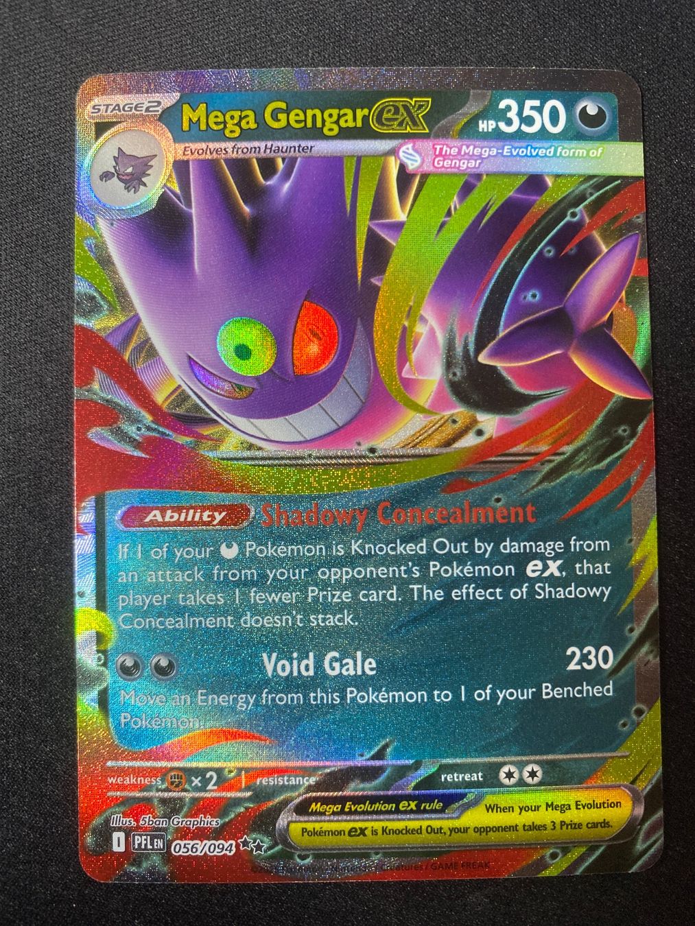 Pokémon Carte collezionabili: Mega Gengar ex 56 - Double Rare - Phantasmal Flames - EN – Nuovo (secondo la descrizione) da Hausen AG venduto da Shrade