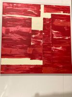 Pia Bütler 2006 abstraktes Gemälde Rot und Weiss Bild 1