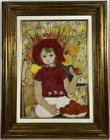 Nathalie Chabrier (1932 -) Grosse Gouache Gemälde