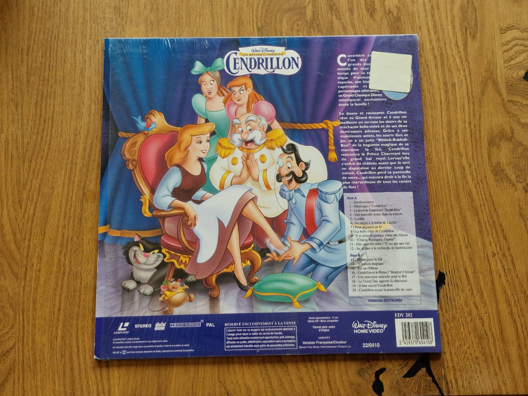 Tous les DVDs: Cendrillon - LaserDisc - PAL VF – D'occasion à Courgenay par Periote00 1