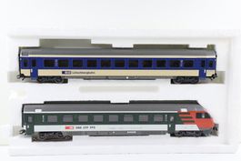 Märklin SBB/BLS Wagen-Set mit BT Steuerwagen, AC H0