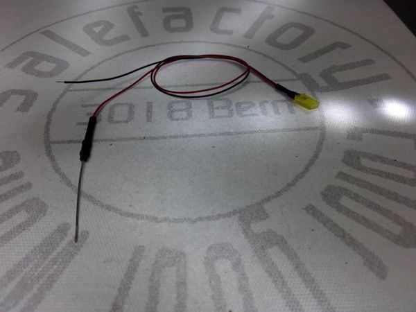 Componenti elettronici: Quader-LED 2x5x7mm, verkabelt gelb – Nuovo (secondo la descrizione) da Luzern venduto da Salefactory 2