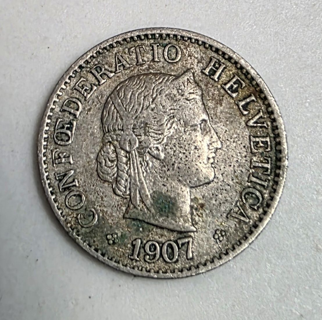 Tutti le monete: 5 Centimes 1907 Rare – Usato da Niederuzwil venduto da 262305 1