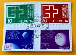 Nr.402/403/404/405 GESTEMPELT 1963 Expo Lausanne(8)  