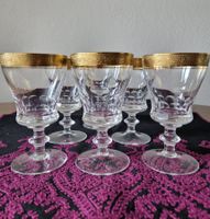 Theresienthal Kristallgläser mit Minton Borte