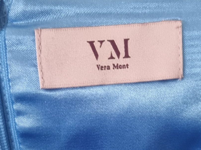 Vestiti: Festliches Kleid, hellblaues Kleid mit Spitze, Grösse 34 – Usato da spiez venduto da ram014 4