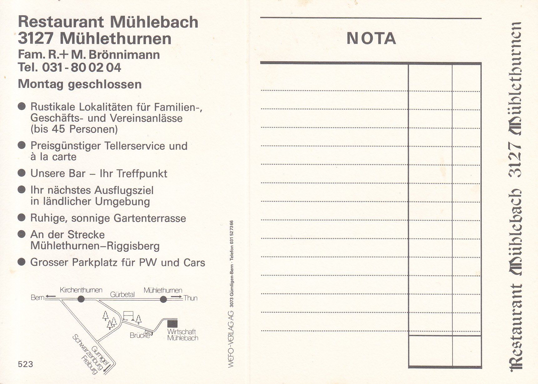 Ansichtskarten: Mühlebach ca. 1970 – Gebraucht aus Bürglen TG von StampGraf 1