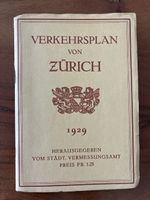 Verkehrsplan von Zürich von 1929