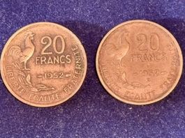 France:20 FF 1952 + 1952B