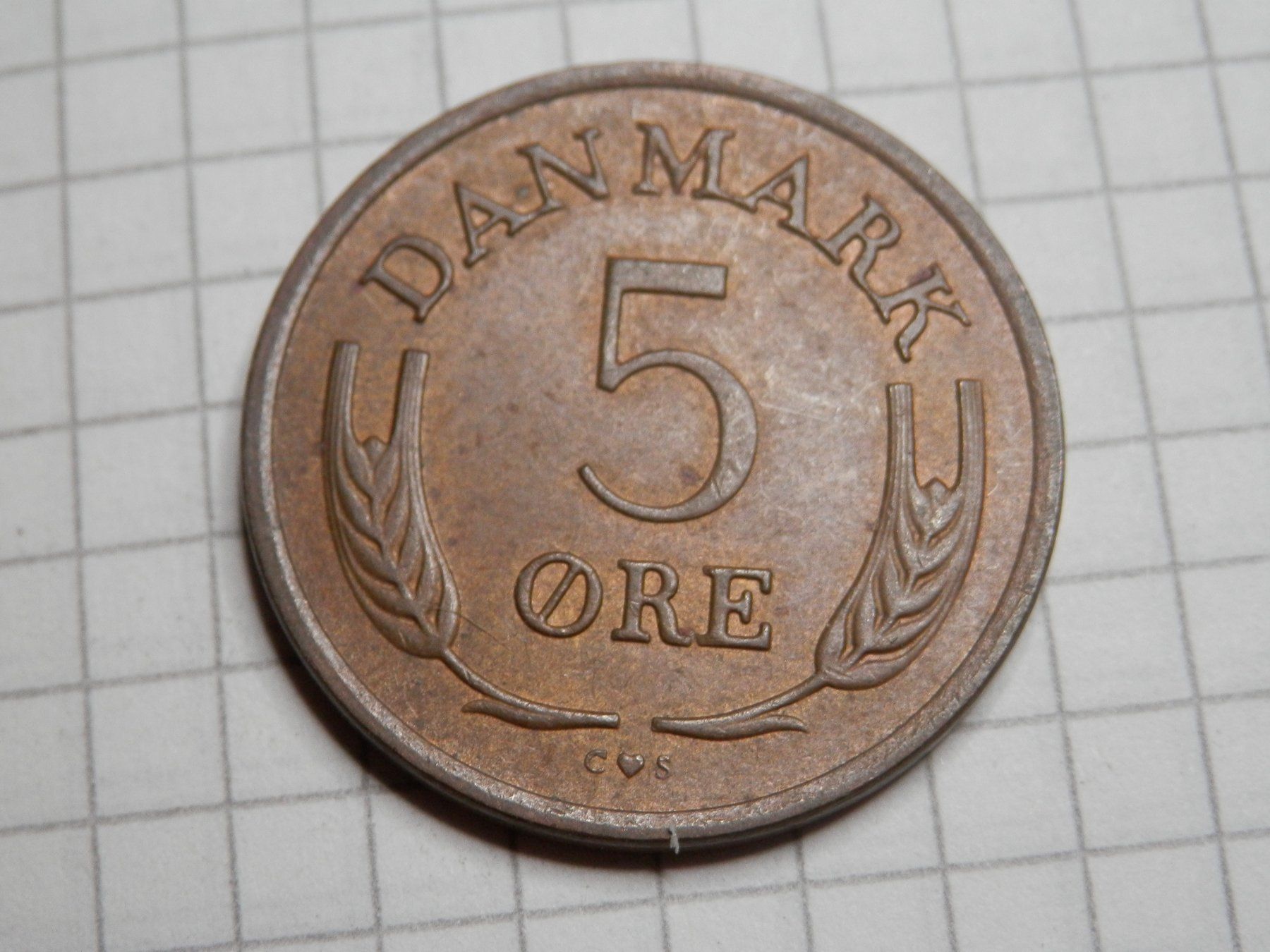Tutti le monete: Dänemark  5 Öre, 1968 – Usato da Weiach venduto da weiach81 1