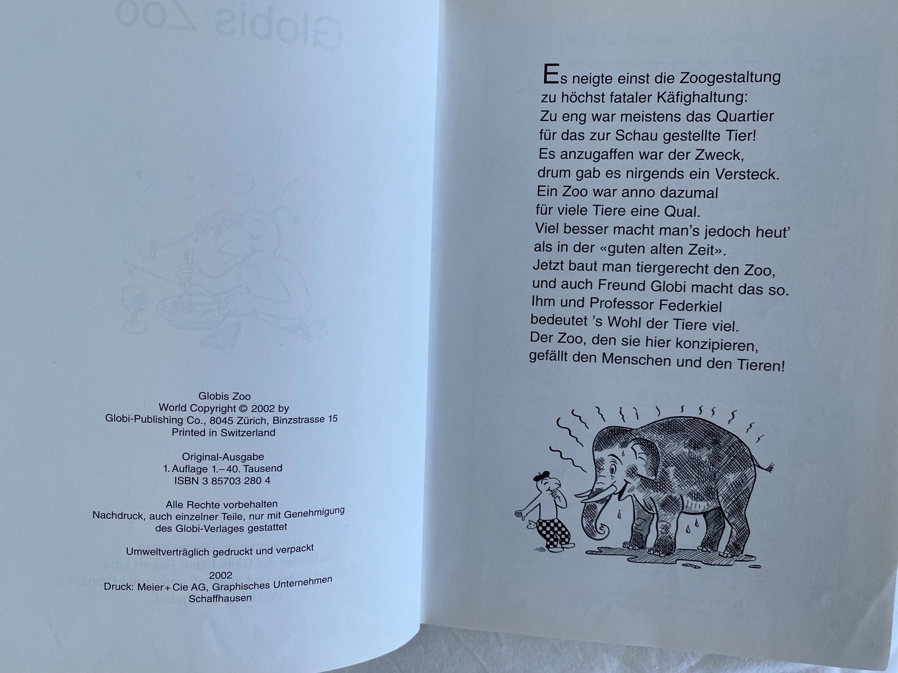 Livres: GLOBIS ZOO 1 AUFLAGE UNBEMALT – D'occasion à Zürich par Fashionparade 1