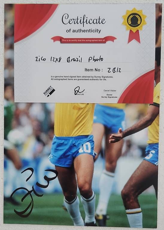 Autographes: Zico - Brasilien – D'occasion à Zürich par mag_y68h