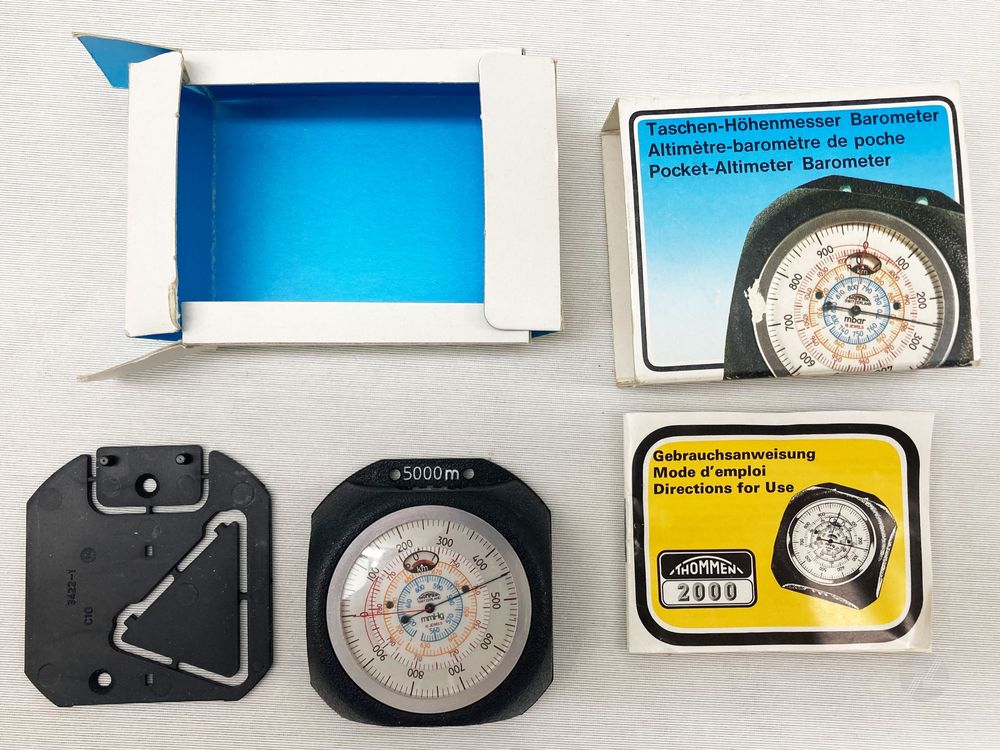 Thommen 5000 m Höhenmesser Altimeter + Anleitung + OVP (Gebraucht) in ...