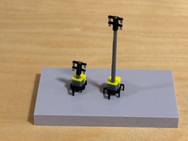 Lichtmast-Anhänger gelb 1:160 3D-Druck