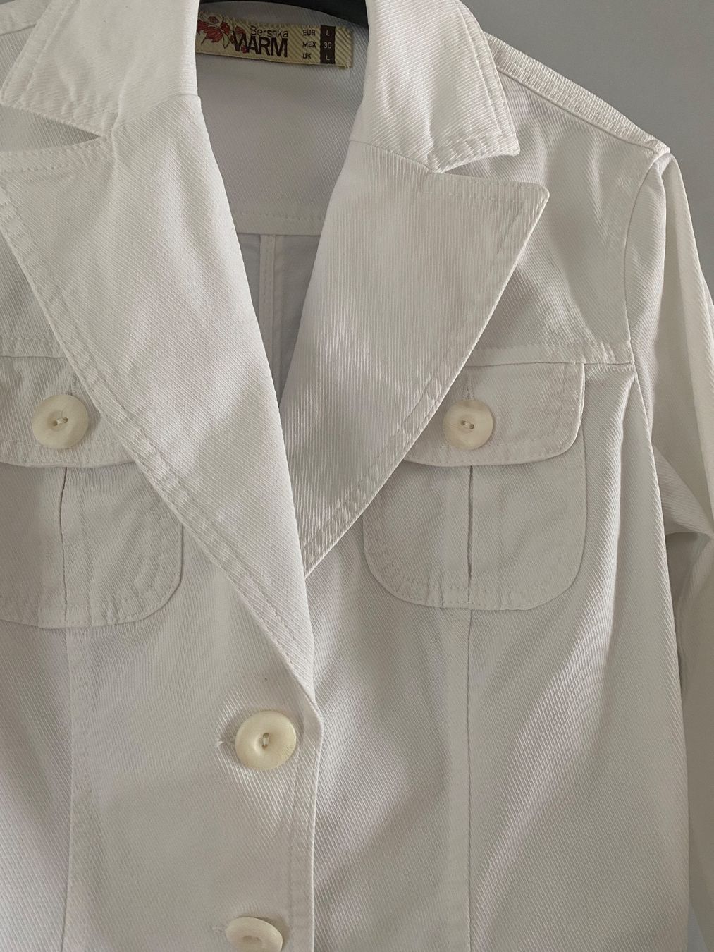 Bershka Giacche: Jeans Jacke Grösse L weiss – Usato da Glattbrugg venduto da riseca 1