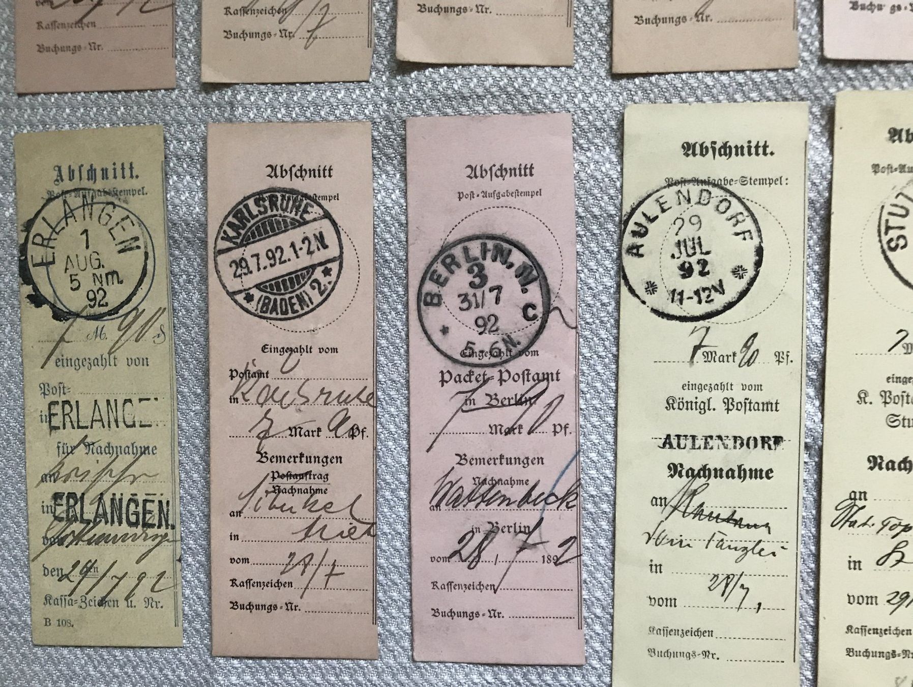 Alle Briefmarken: ABSCHNITTE DEUTSCHLAND 1892 – Gebraucht aus Ostermundigen von Kari1937 4