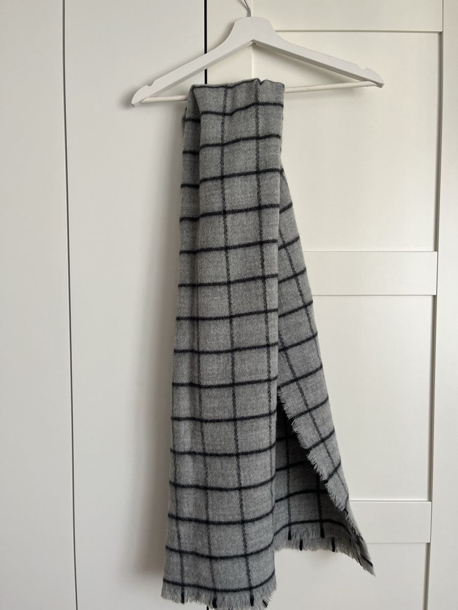 Foulard & Sciarpe: karierter Schal Mamguun Grau – Nuovo e nell'imballaggio originale da Mörschwil venduto da Seegurke18