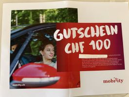 Mobility Gutschein CHF 100 gültig bis Dezember 2029