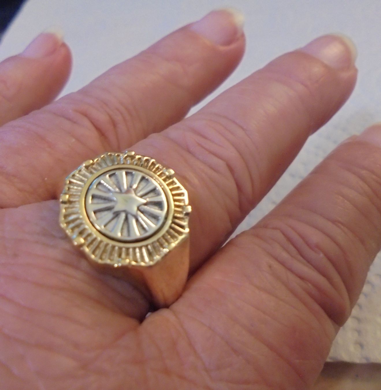 Ringe: Echtschmuck: Silberring Unisex, vergoldet / 56 – Neu (gemäss Beschreibung) aus Zuchwil von maumauchi 4