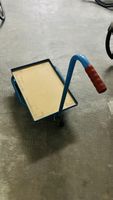 Sackkarre Transportkarre blau mit Holzplatte gebraucht.