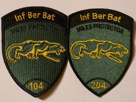 Infanterie Abzeichen Badge Duo Inf Ber Bat 104 und 204 neu