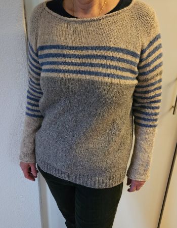 Pulli "Gobi" handgestrickt, mit Alpaka   NEU