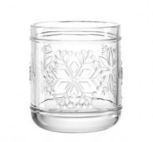 Rosso Tischlicht Transparent Glas