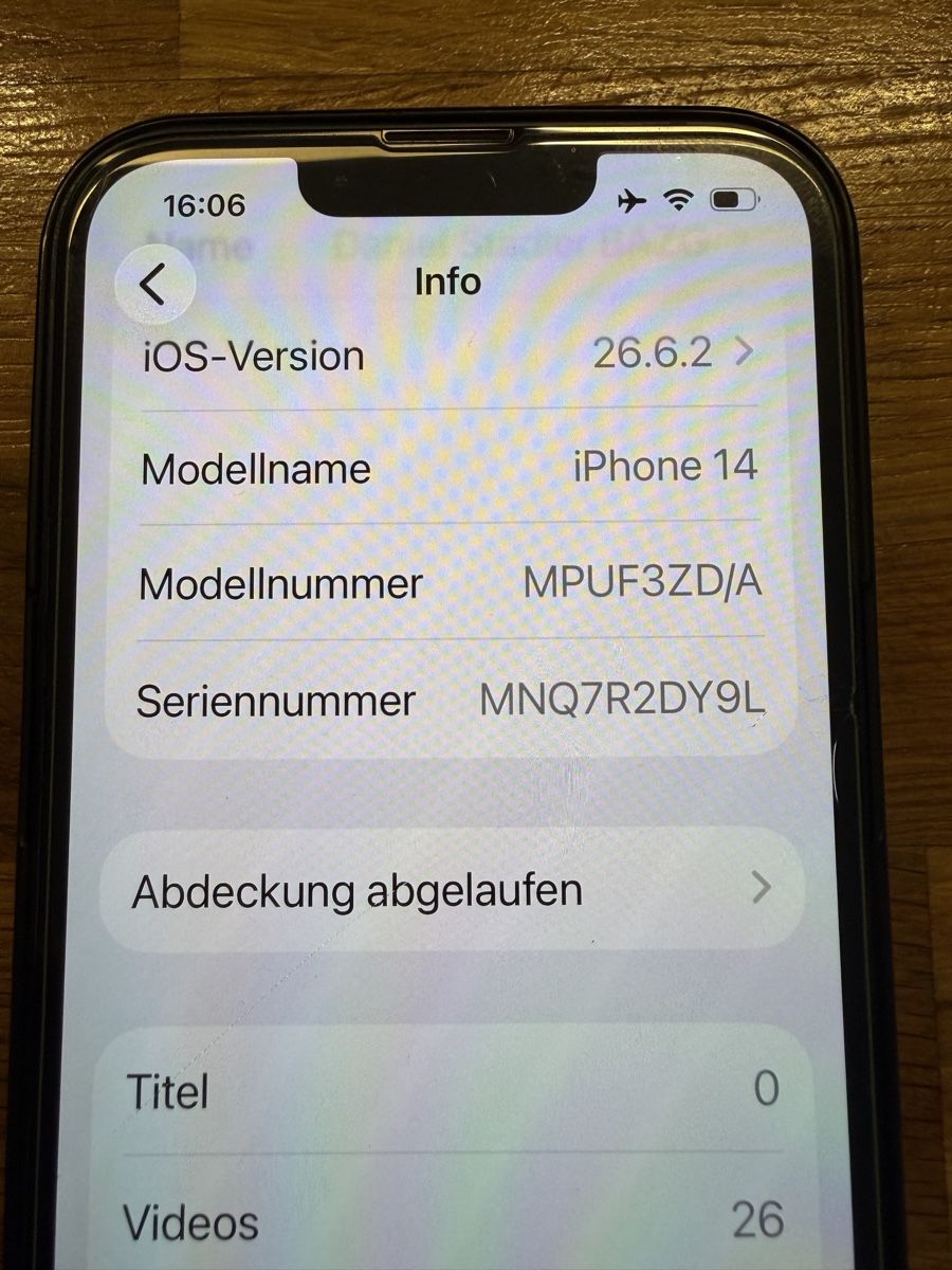 Apple Portables: Apple iPhone 14 Schwarz – D'occasion à Thayngen par Goliath01 5