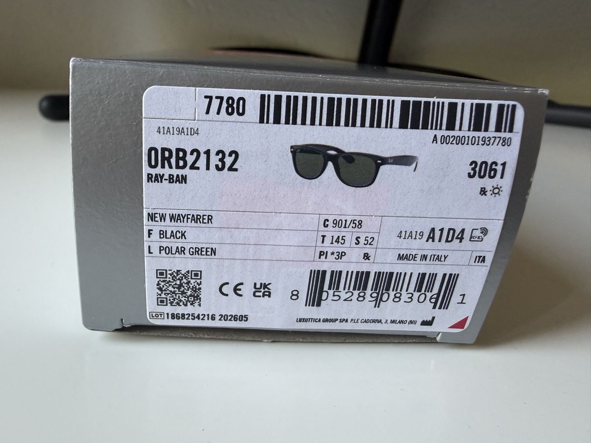 Ray-Ban Occhiali & Lenti: Ray-Ban New Wayfarer 52/18 – Nuovo (secondo la descrizione) da Zürich venduto da leo_bxs7 4