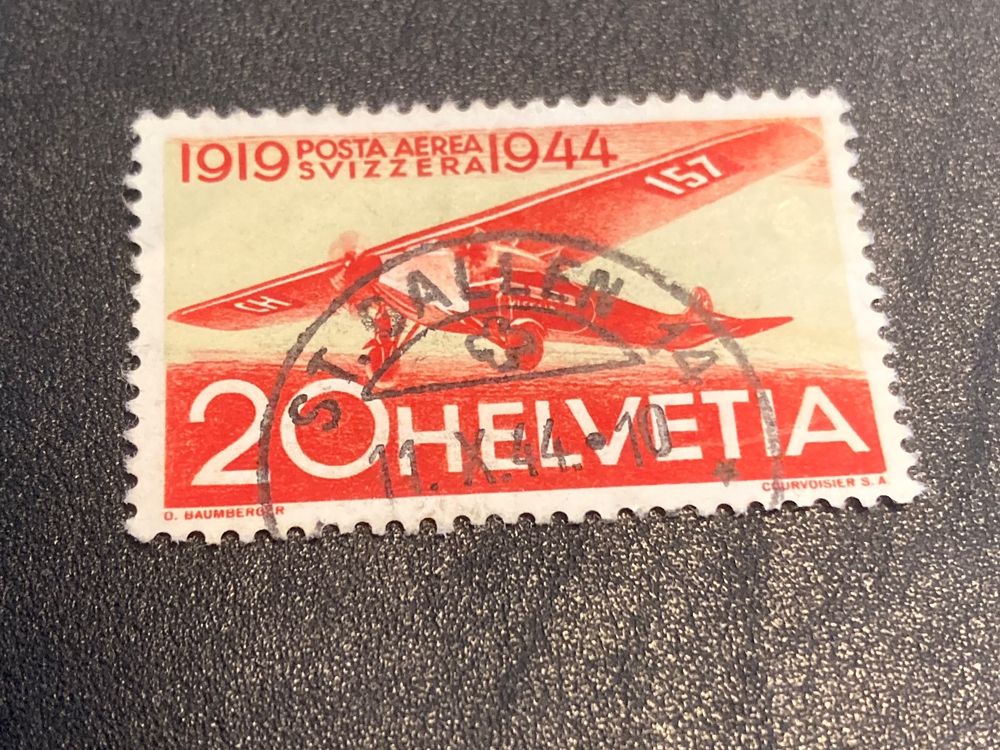 Flugpost Fokker ZNr. F38 - Stempel Lausanne 1