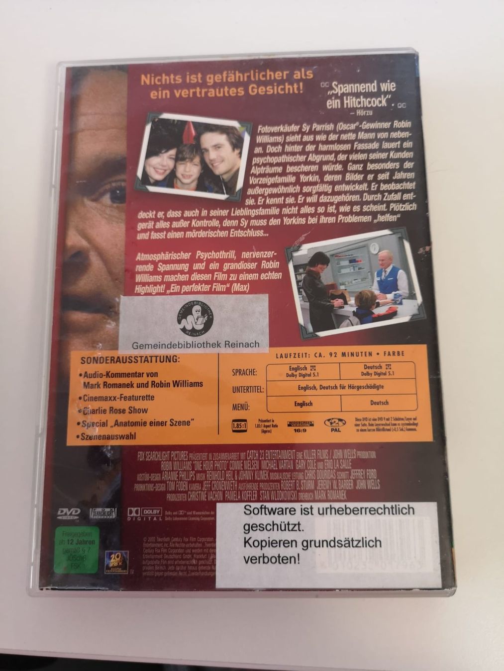 Alle DVDs: One Hour Photo – Gebraucht aus Herisau von Pokemon2026 1