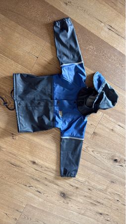 Regenjacke Rukka Kinder blau dunkelblau gebraucht