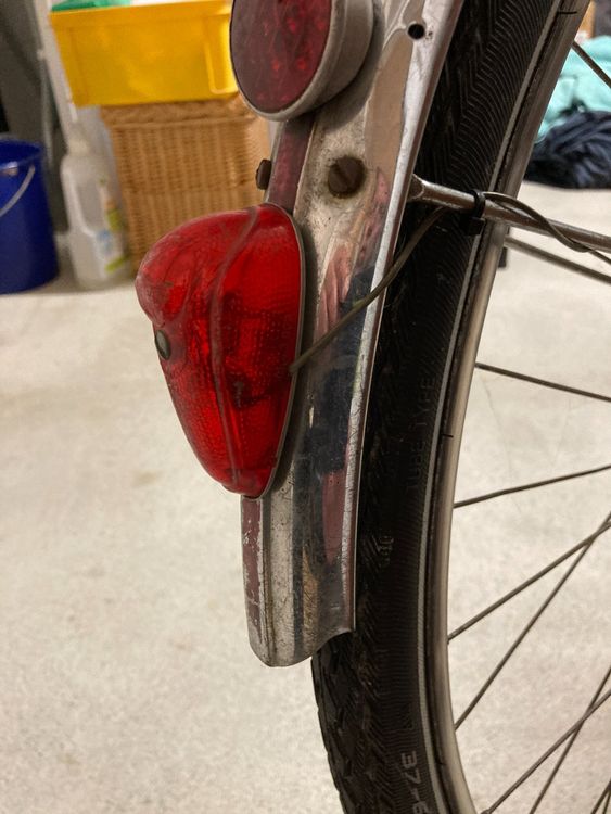 Phare Vélo Ancien Lucifer Aéro + Support – Made In Switzerland, Vintage