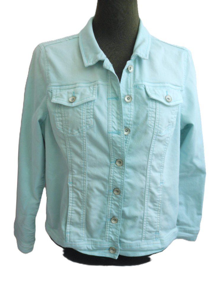 Cecil Jacken: CECIL   Gr. XL hellblaue Jacke Coton Elastan s. Masse – Gebraucht aus Basel von frausommerwind 1