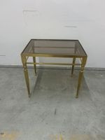 Salontisch Mid-Century-Design Messing Glasplatte 2
