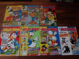 7 MICKY MAUS Comic Hefte Disney Spielzeug mit Beilagen