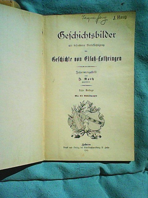 Libri: Elsass-Lothringen ... – Usato da Rümlang venduto da Vuvuzella 5