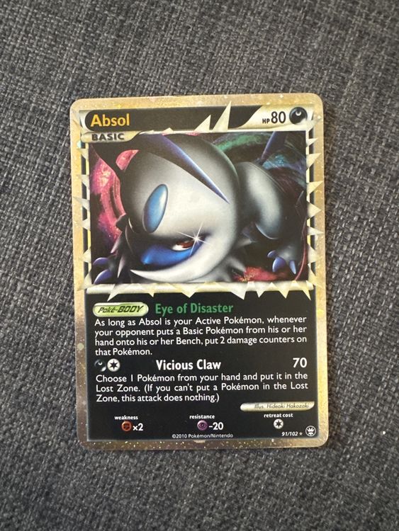 Absol Prime Pokemon Karte HGSS Triomphe (Neu (gemäss Beschreibung)) in ...