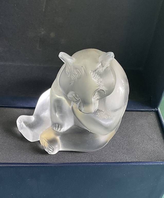 Lalique Statuette: LALIQUE PANDA BÄR SIGNIERT – Usato da Adlikon b.Regensdorf venduto da Crystaldragon09 4