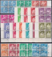 1890-1968, Postgeschichtliche Motive, Viererblocks ET, 300.-