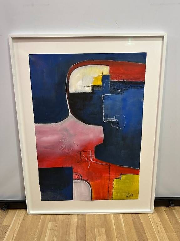 Gemälde: Abstraktes Acryl Gemälde "Wicki 97" - 91 x 120 cm – Gebraucht aus Obernau von Arche_Noah_Brocki