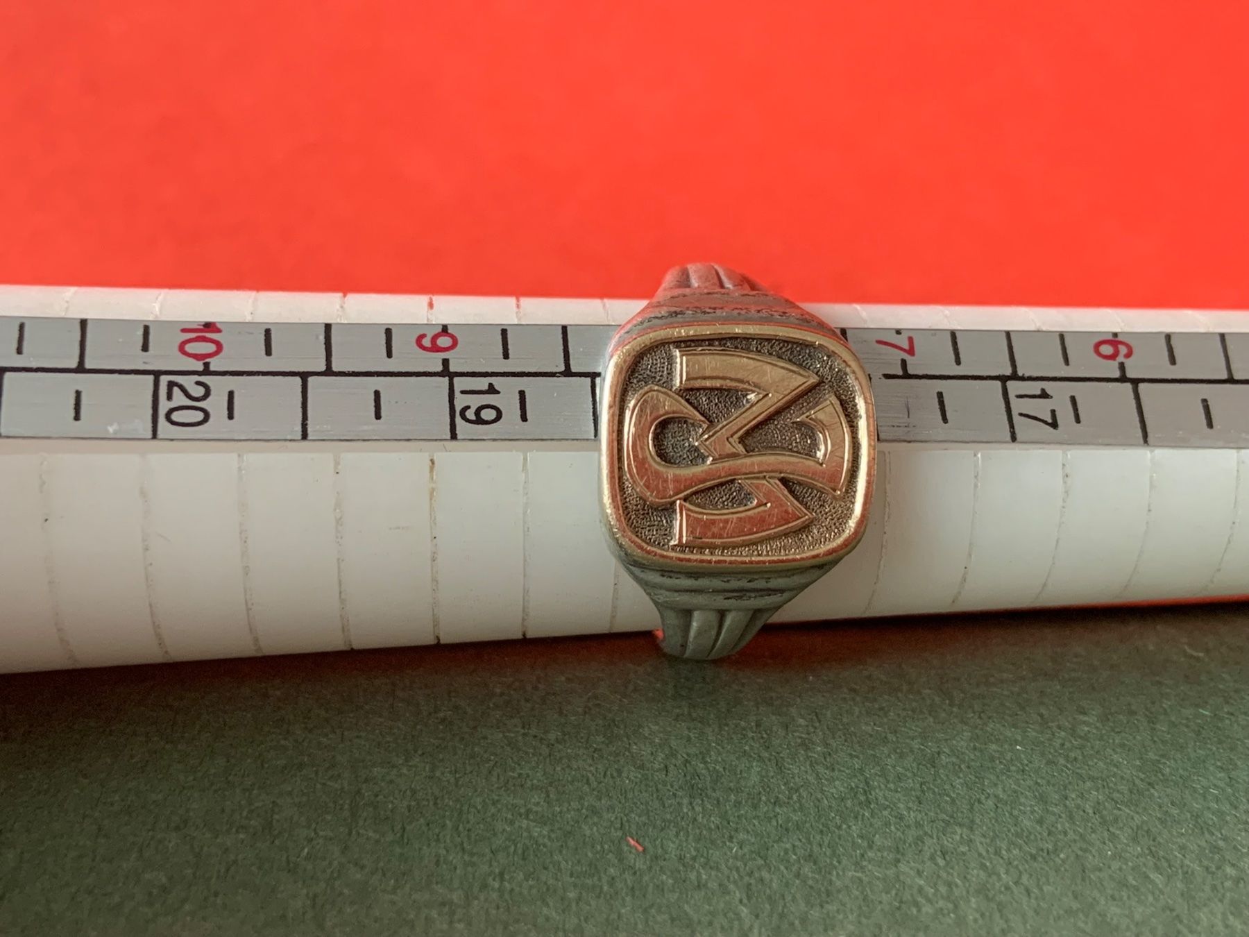 Bagues: Herrenring Gold/Silber INITIALEN M&J (57) – D'occasion à Laufen par belleskulptur 2