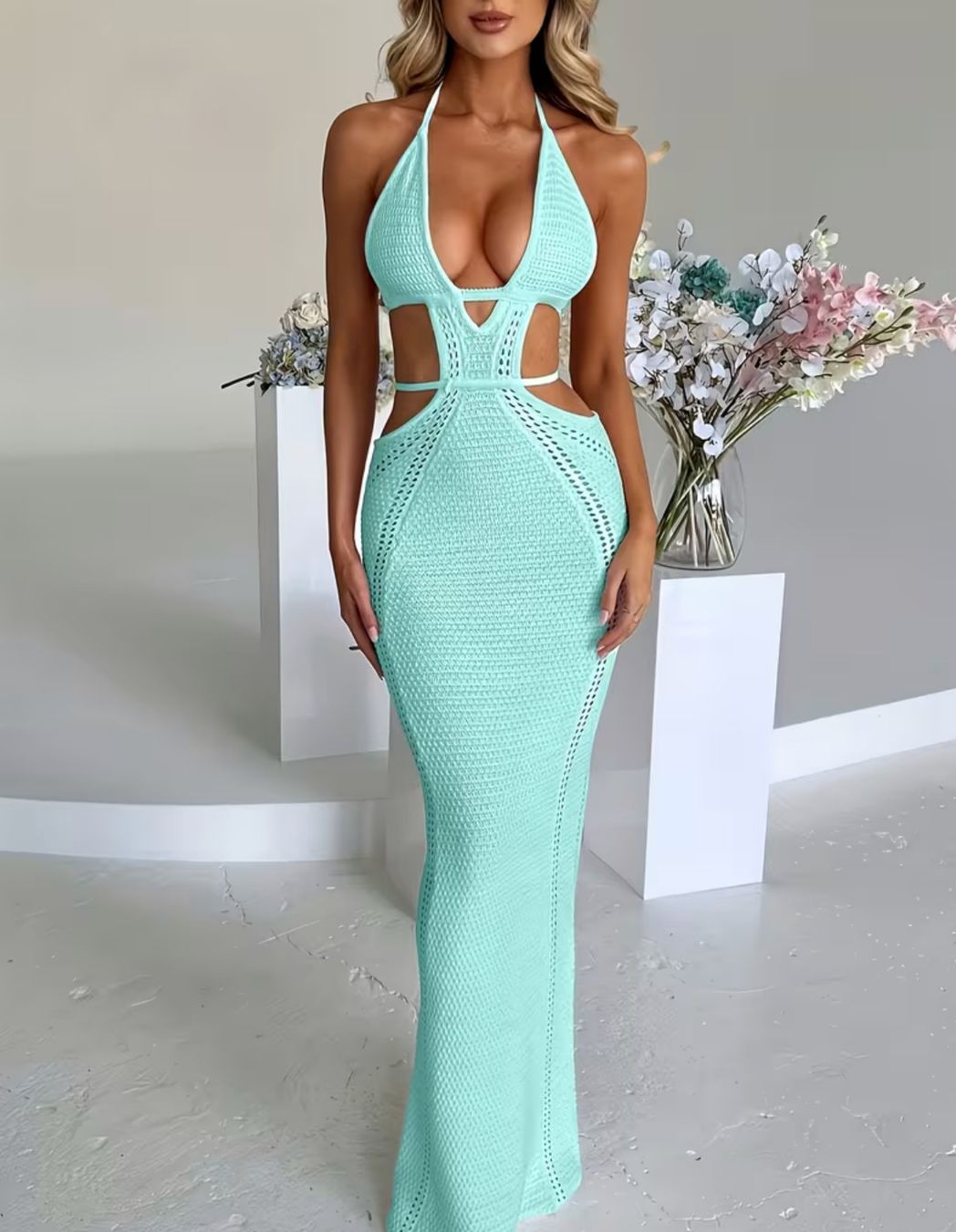 Kleider: Hollow-Out Midi Strandkleid – Gebraucht aus Reinach BL von Deinfashion 5